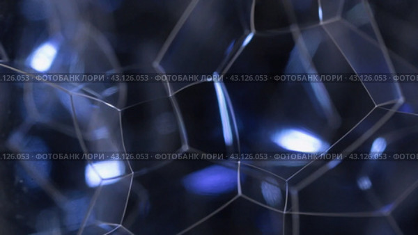 Изменение текстуры пузырьков. Крупный план. Структура пены. Rotation of the texture of bubbles. Close-up. Стоковое видео, видеограф Александр Собко / Фотобанк Лори