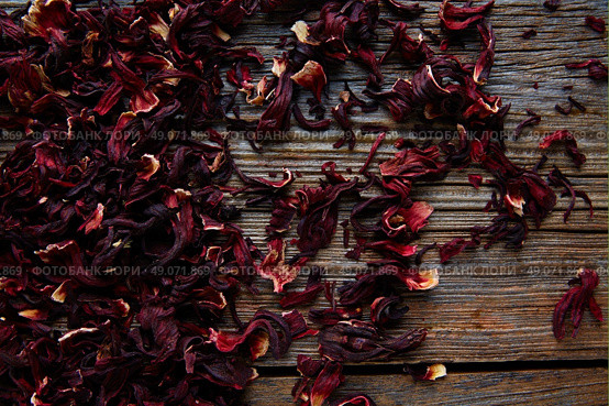 Jamaica flower for herbal iced tea from hibiscus Mexican beverages. Стоковое фото, агентство Ingram Publishing / Фотобанк Лори