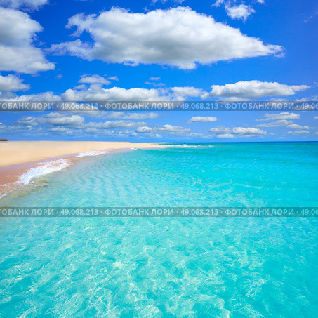 Jandia beach Risco el Paso Fuerteventura at Canary Islands of Spain. Стоковое фото, агентство Ingram Publishing / Фотобанк Лори
