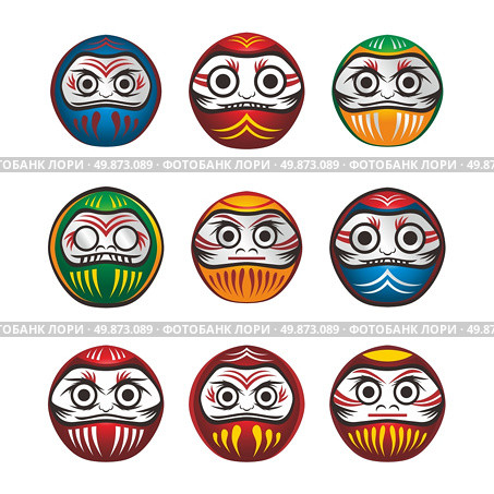 japan warrior doll. japan warrior doll character theme vector art illustration. Стоковая иллюстрация, агентство Ingram Publishing / Фотобанк Лори