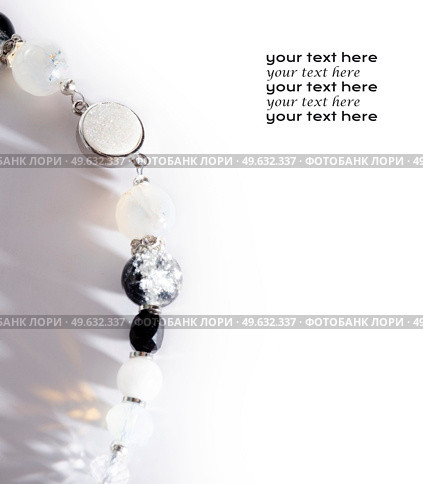 jewel handmade bracelet with semipreciouse stones at white  background. Стоковое фото, агентство Ingram Publishing / Фотобанк Лори