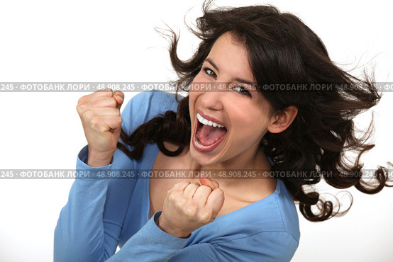 Jubilant woman. Стоковое фото, агентство Ingram Publishing / Фотобанк Лори