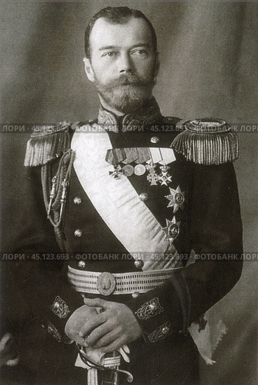 Кабинетный портрет императора Николая II. 1912 год. Редакционное фото, фотограф Retro / Фотобанк Лори