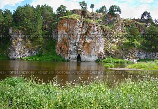 Камень Голова манси. Стоковое фото, фотограф Александр Шатунов / Фотобанк Лори