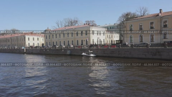 Катер. Стоковое видео, видеограф Клопотовская Мария / Фотобанк Лори
