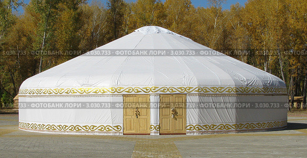 Казахская юрта. Стоковое фото, фотограф Кашкарева Светлана / Фотобанк Лори