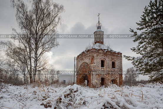Казанская церковь, с. Хомутово, Ивановская область. Редакционное фото, фотограф Ирина Яровая / Фотобанк Лори