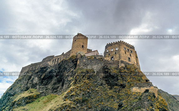 Khertvisi fortress on mountain. Georgia (2016 год). Стоковое фото, фотограф Elena Odareeva / Фотобанк Лори