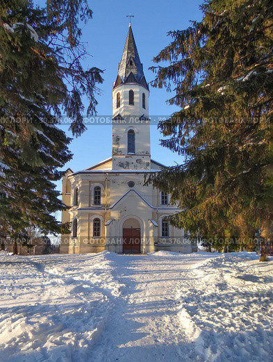Кирха святых апостолов Петра и Павла (Александровская кирха). Токсово. Ленинградская область (2012 год). Стоковое фото, фотограф Сергей Афанасьев / Фотобанк Лори