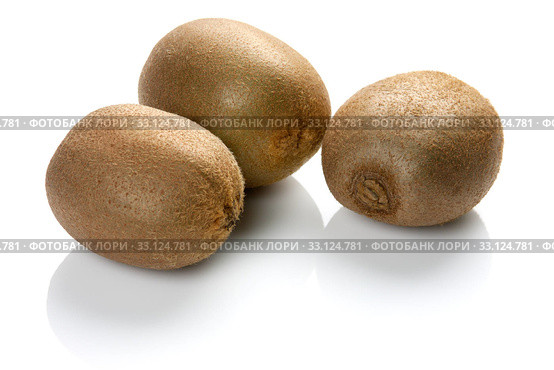 Kiwi fruit isolated on white background. Стоковое фото, фотограф Sergiy Artsaba / PantherMedia / Фотобанк Лори
