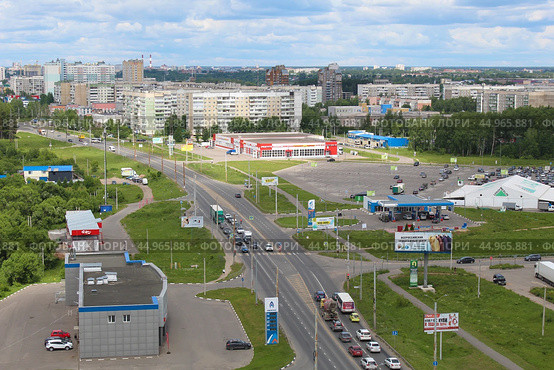 Кохомское шоссе в Иваново (2024 год). Редакционное фото, фотограф Иван Дуплик / Фотобанк Лори