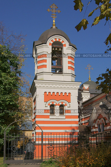Колокольня Храма-часовни Михаила Архангела при Кутузовской избе (2010 год). Стоковое фото, фотограф Валерия Попова / Фотобанк Лори