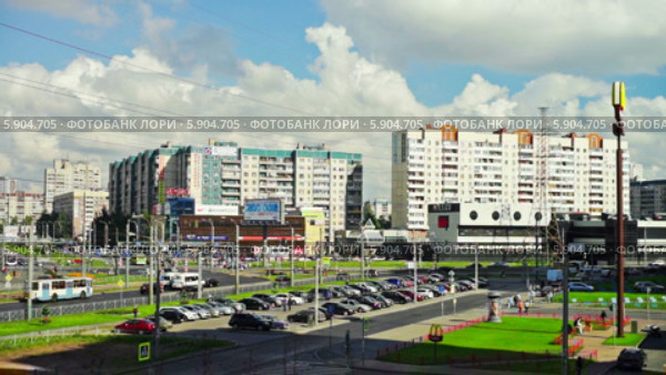 Комендантский проспект в Санкт-Петербурге (2014 год). Редакционное видео, видеограф Павел С. / Фотобанк Лори