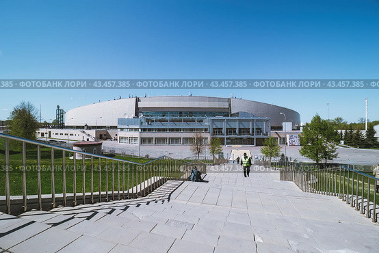 Конькобежный центр Московской области в Коломне (2024 год). Редакционное фото, фотограф Константин Григорьев / Фотобанк Лори