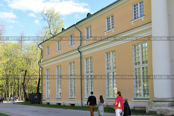 Krasnogorsk, Russia - 1 May. 2024. The Grand Palace in Arkhangelskoye Estate Museum. Fragment. Редакционное фото, фотограф Володина Ольга / Фотобанк Лори