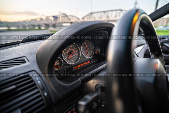 KRASNOYARSK, RUSSIA - May 23, 2025: Black BMW X5 E53. Редакционное фото, фотограф Плотников Дмитрий / Фотобанк Лори