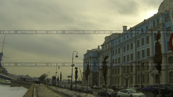 Крейсер "Аврора"  и Нахимовское училище в Петербурге (2013 год). Редакционное видео, видеограф Михаил / Фотобанк Лори