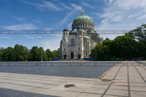 Кронштадт. Вид на Морской собор (2009 год). Стоковое фото, фотограф Литвяк Игорь / Фотобанк Лори