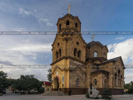Крым. Евпатория. Храм Святого Илии (2020 год). Редакционное фото, фотограф Литвяк Игорь / Фотобанк Лори