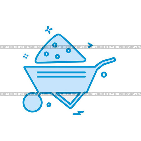 Labour trolly icon design vector. Стоковая иллюстрация, агентство Ingram Publishing / Фотобанк Лори