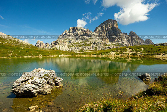 Laghi dei Piani at Dolomite Alps. Стоковое фото, фотограф Яков Филимонов / Фотобанк Лори