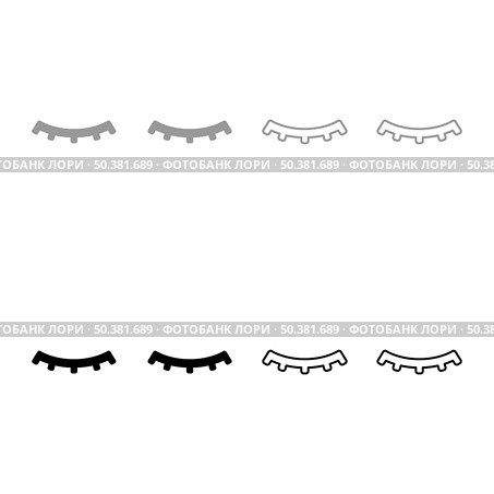 Lashs mascara make up concept silhouette set icon grey black color vector illustration image simple solid fill outline contour line thin flat style. Lashs mascara make up concept silhouette set icon grey black color vector illustration image solid fill outline contour line thin flat style. Стоковая иллюстрация, агентство Ingram Publishing / Фотобанк Лори