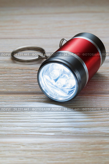 LED Flashlight Keychain. Стоковое фото, фотограф Alexander / Фотобанк Лори