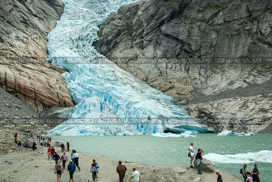 Ледник Бриксдаль в Норвегии (2006 год). Стоковое фото, фотограф Александр Алексеев / Фотобанк Лори