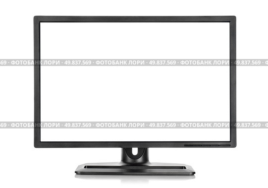 Liquid-crystal display isolated on a white background. Стоковое фото, агентство Ingram Publishing / Фотобанк Лори
