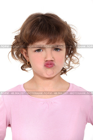 little girl pouting. Стоковое фото, агентство Ingram Publishing / Фотобанк Лори