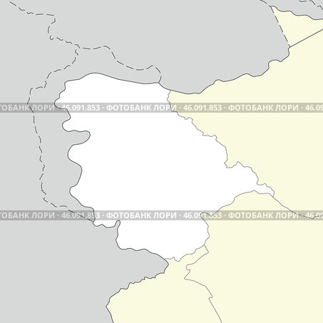 Location map of Jammu and Kashmir is a state of India. Стоковая иллюстрация, иллюстратор Максим Гребешков / Фотобанк Лори