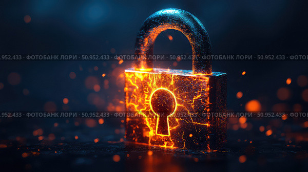 locksmith fracturing padlock ai generated. Стоковое AI-изображение, AI-художник Vectorwin / Фотобанк Лори