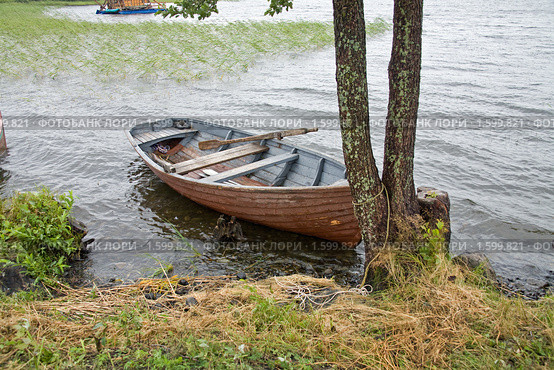 Лодка на берегу. Стоковое фото, фотограф Parmenov Pavel / Фотобанк Лори