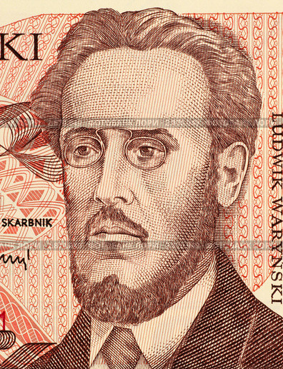 Людвик Варынский на банкноте 100 злотых. Стоковое фото, фотограф Georgios Kollidas / Фотобанк Лори