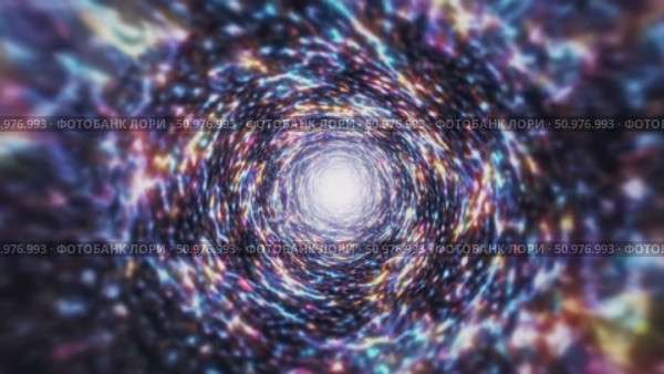 Luminous wormhole portal warping digital particles, numeric streams bursting through dimensional space, generating surreal technological visualization. Стоковое AI-видео, аниматор Данил Руденко / Фотобанк Лори