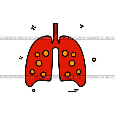 Lungs icon design vector. Стоковая иллюстрация, агентство Ingram Publishing / Фотобанк Лори