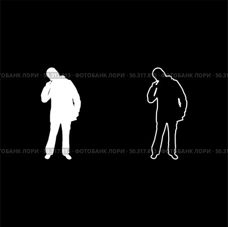 Male picking in ear using finger Male clearing earwax Clean body concept Caring for cleanliness idea Hygiene Cleanup hygienic silhouette white color vector illustration solid outline style simple image. Male picking in ear using finger Male clearing earwax Clean body concept Caring for cleanliness idea Hygiene Cleanup hygienic silhouette white color vector illustration solid outline style image. Стоковая иллюстрация, агентство Ingram Publishing / Фотобанк Лори