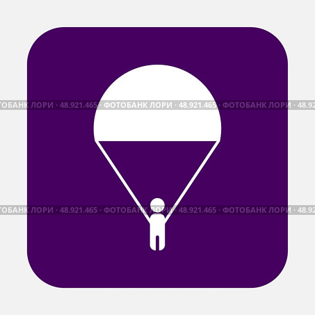 man on a parachute. Стоковая иллюстрация, агентство Ingram Publishing / Фотобанк Лори