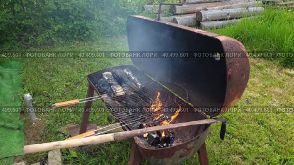 Мангал. Стоковое видео, видеограф Марина Володько / Фотобанк Лори
