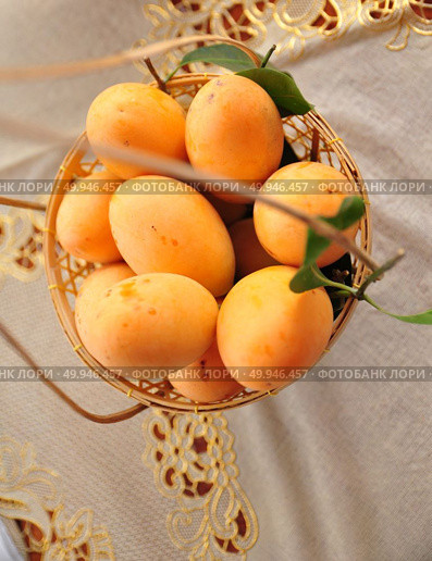 Marian plum or maprang in the basket. Стоковое фото, агентство Ingram Publishing / Фотобанк Лори