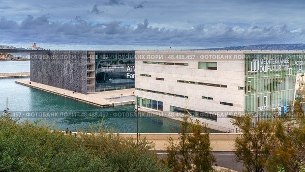 MARSEILLE, FRANCE - 10 Nov 2018 - Museum of European and Mediterranean Civilisations. Редакционное фото, фотограф Сергей Богомяко / Фотобанк Лори