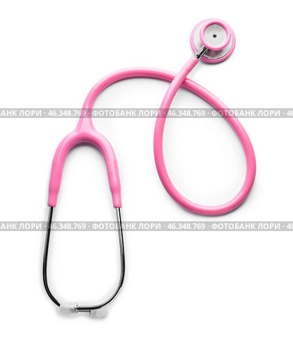 Medical stethoscope on white background. Стоковое фото, фотограф Pixel_shot / Фотобанк Лори