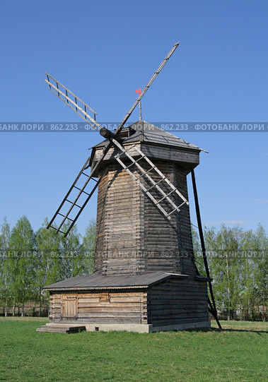 Мельница, Суздаль, Золотое Кольцо. Россия (2009 год). Редакционное фото, фотограф Denis Kh. / Фотобанк Лори