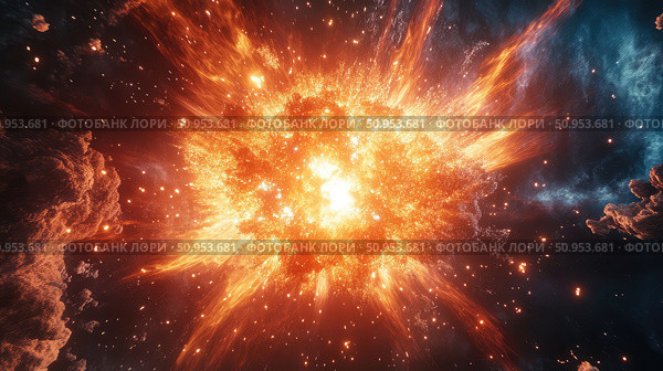 meltdown exploding energy core ai generated. Стоковое AI-изображение, AI-художник Vectorwin / Фотобанк Лори