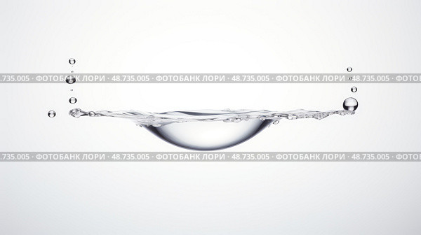 mesmerizing water droplets on white background ai generated. Стоковое AI-изображение, AI-художник Vectorwin / Фотобанк Лори