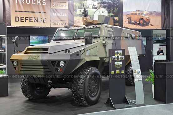 Международная выставка вооружения, военной техники и боеприпасов RAE-2013 г. Французский броневик Bastion Patsas производства компании Acmat. Редакционное фото, фотограф Игорь Долгов / Фотобанк Лори