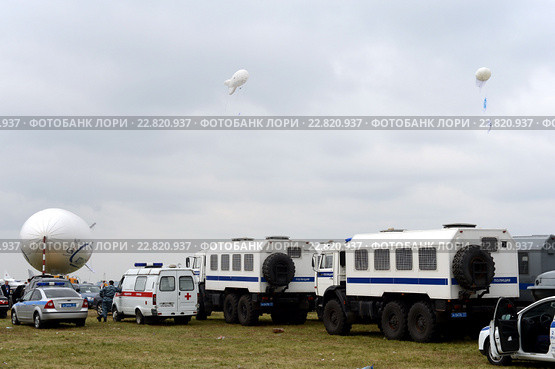 Международный авиационно-космический салон МАКС-2013. Беспилотные аэростаты для аэрофотосъемки. Редакционное фото, фотограф Free Wind / Фотобанк Лори