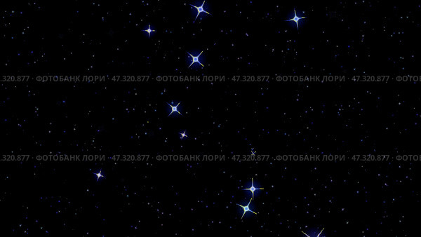 Мигающие звезды, звездное небо, появляются и исчезают на черном фоне. Стоковая иллюстрация, иллюстратор Vladislav_v / Фотобанк Лори