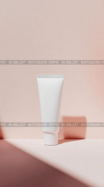 Minimalist unbranded baby cream tub packaging design concept for product presentation. Стоковое AI-изображение, AI-художник Sabyna75 / Фотобанк Лори