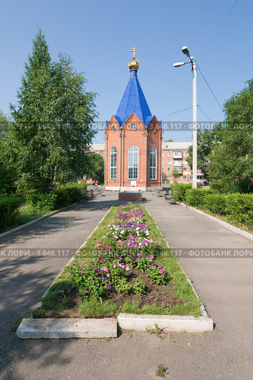 Минусинск. Часовня Пантелеймона Целителя (2012 год). Стоковое фото, фотограф Шичкина Антонина / Фотобанк Лори